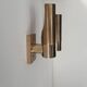 Pair of vintage adjustable wall lights, brass, France 1960