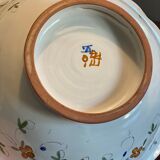 Lot de Plats de service Moustier Polychrome décors grotesque