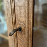 Armoire vitrée bois brut