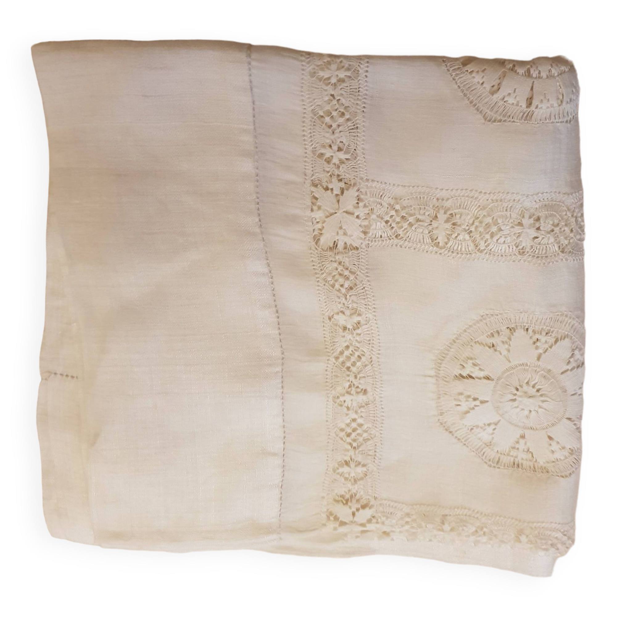 Hand embroidered tablecloth