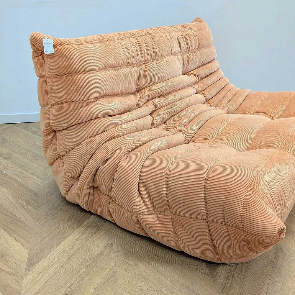 Togo 2-seater sofa by Michel Ducaroy - Apricot