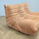 Togo 2-seater sofa by Michel Ducaroy - Apricot