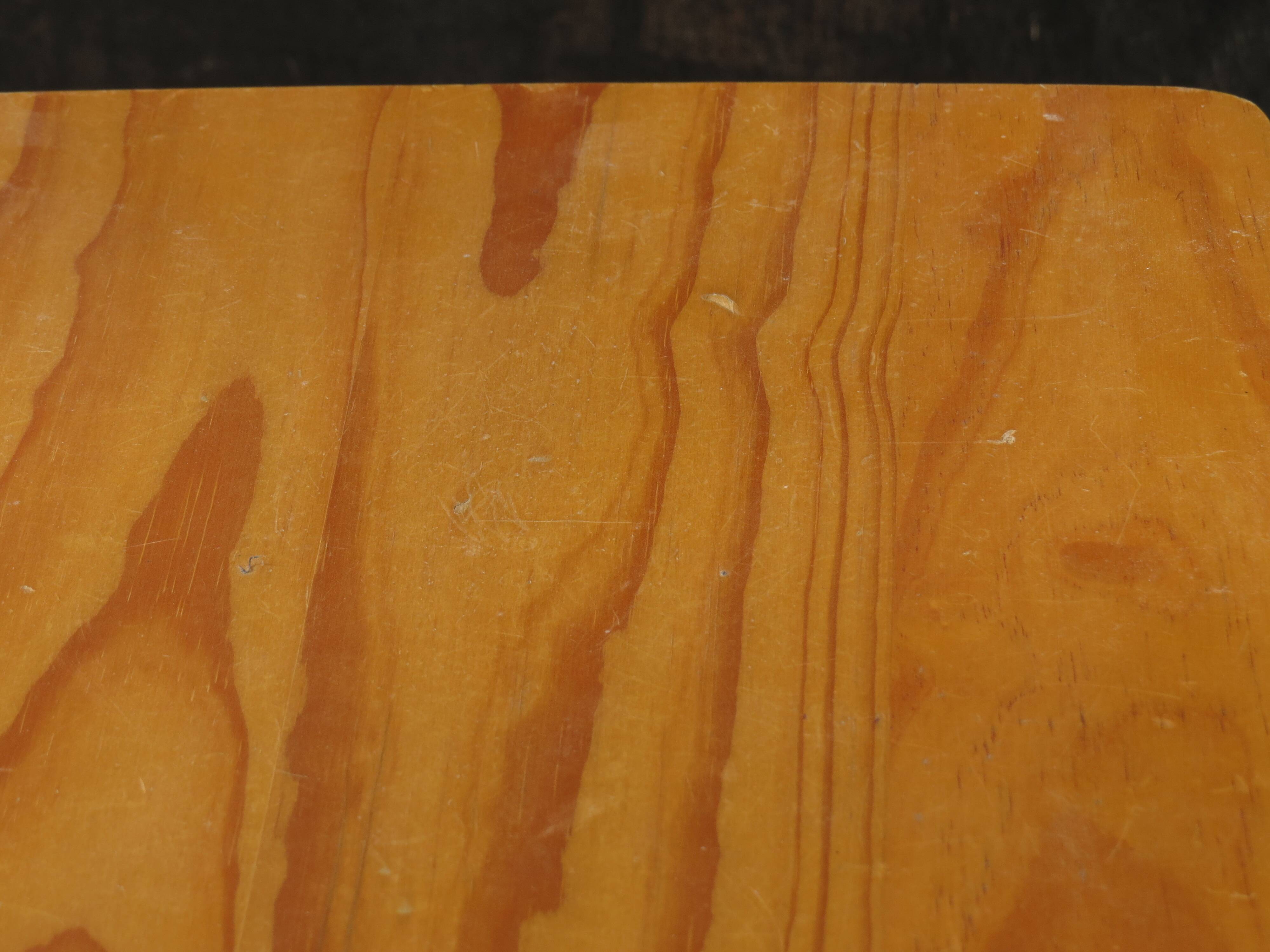 Pair of small pine tables