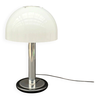 Chrome mushroom lamp, 1970