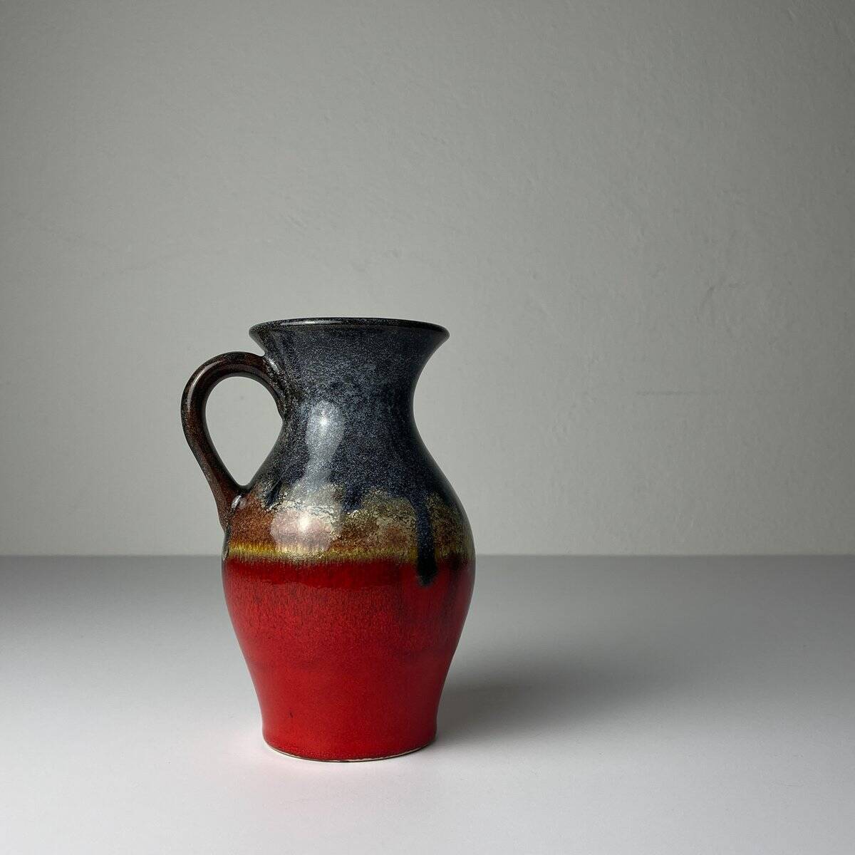 Vintage ceramic vase, West Germany, 1970.