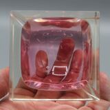 Vintage ashtray sommerso murano glass flavio poli seguso italy 1970