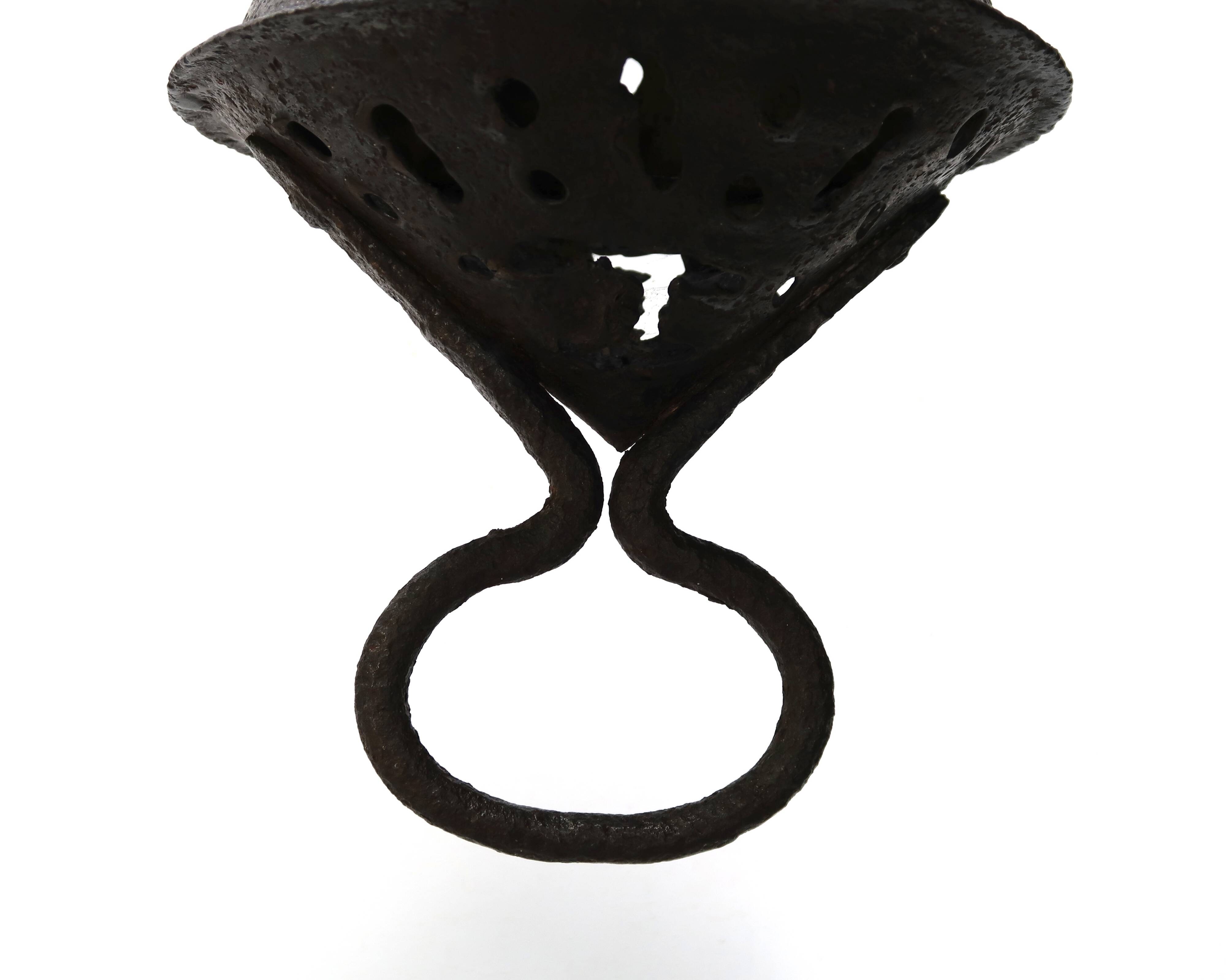 Antique wrought iron lantern pendant light