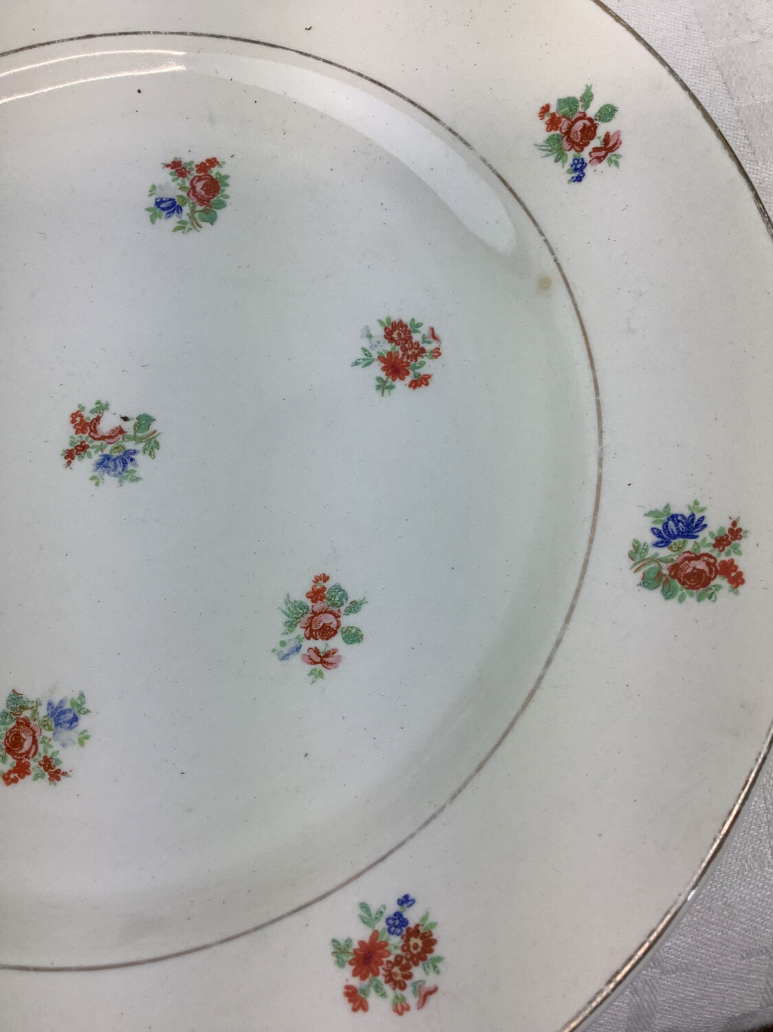 6 dessert plates made in france digoin