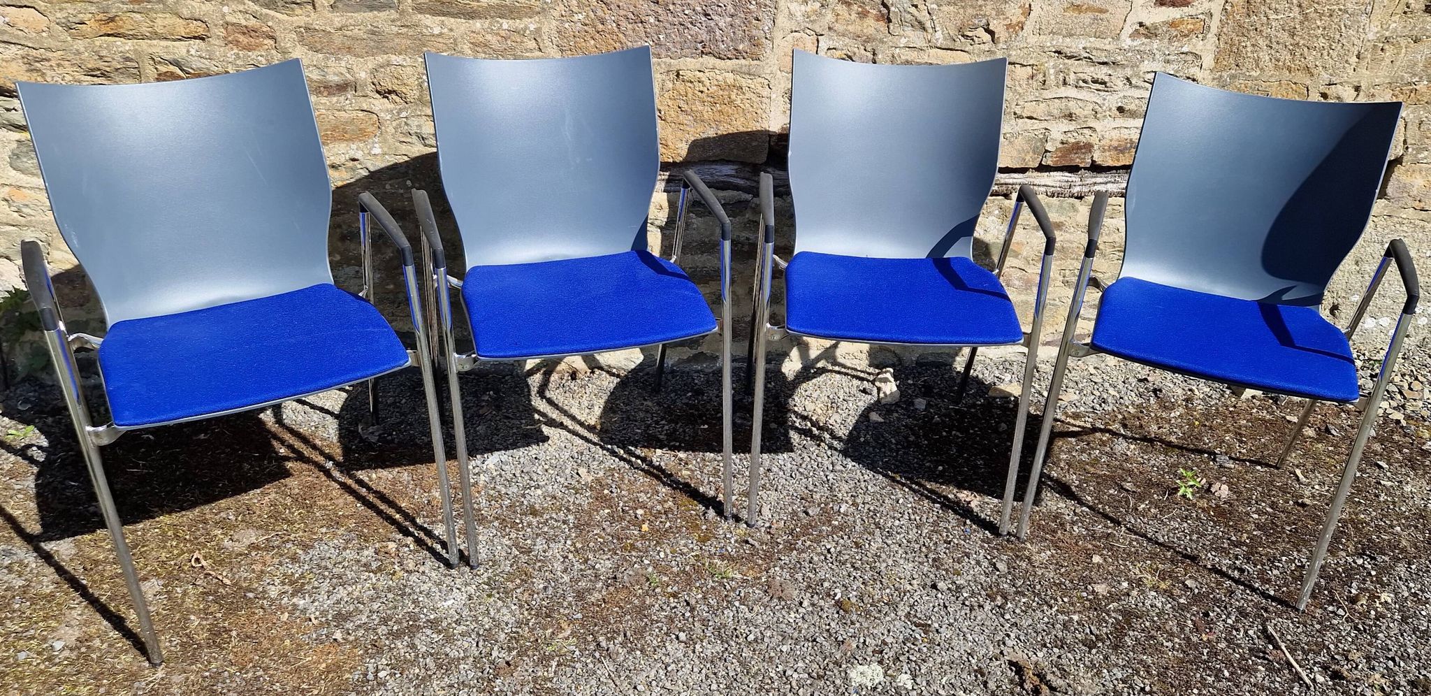 Set of 4 Lynx armchairs for Casala
