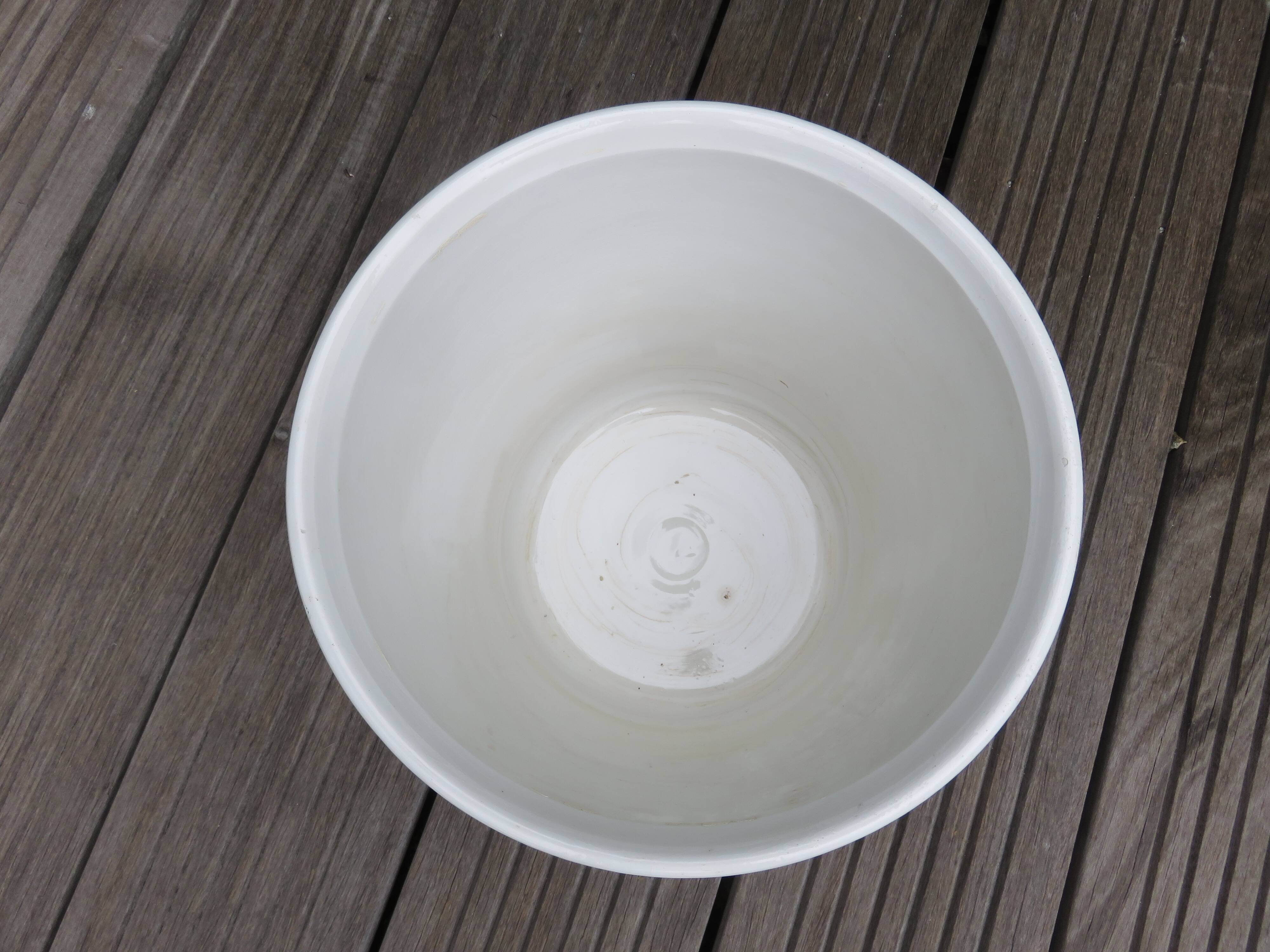 Ceramic cache pot Bassano Italy 60s 70s