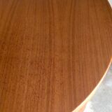 Table à manger ronde en teck années 60