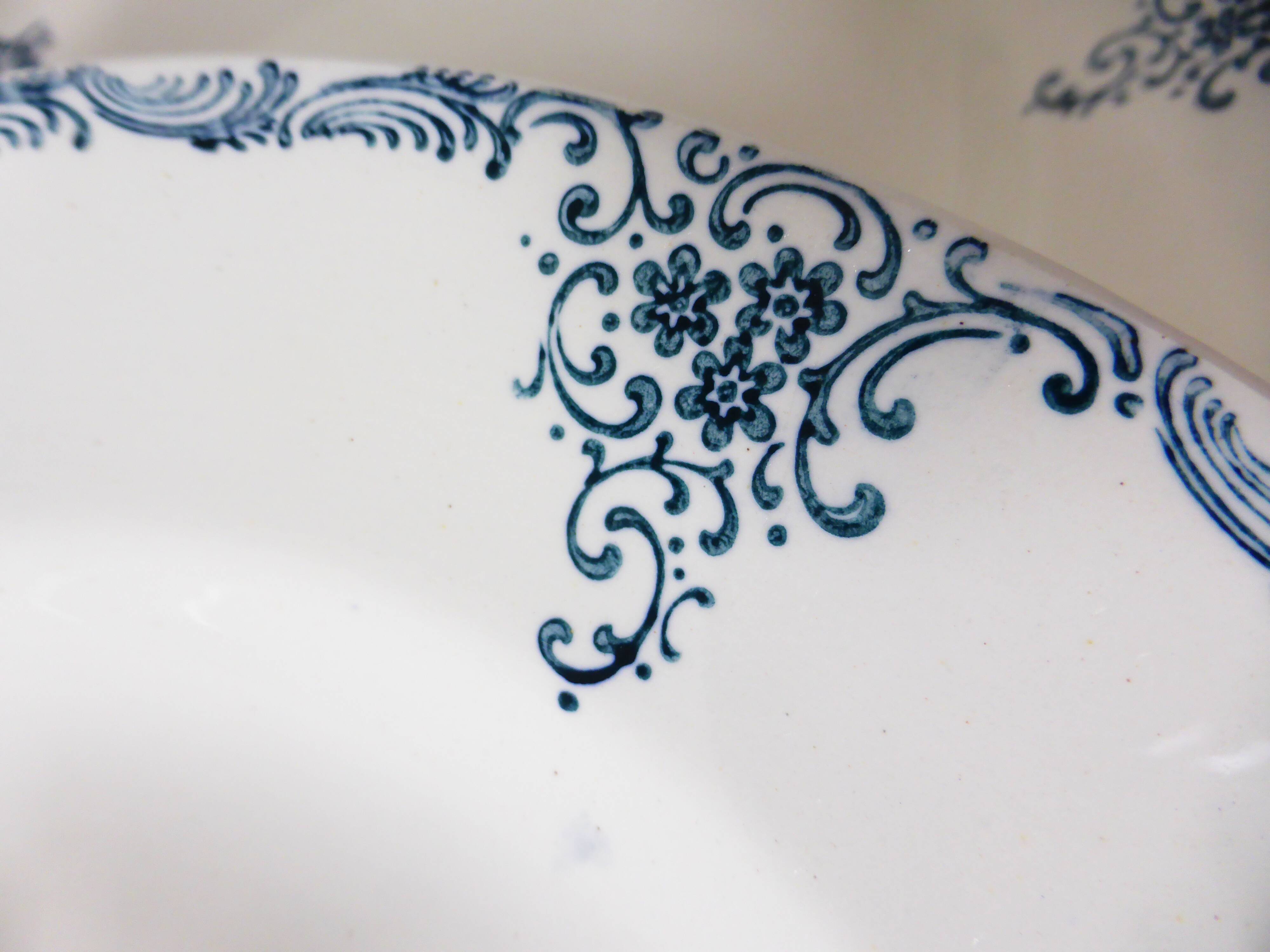 4 deep plates made of St Amand ironstone 220504