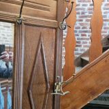 Old oak coat rack