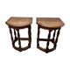 Antique English Oak Wall Or Statue Tables, 2nd Half Of The 19th Century
