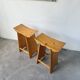 Scandinavian pine stools with Japanese inspiration.