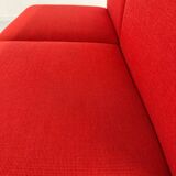 Vintage 2-seater sofa from the 70s, Artifort design, red