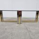 Vintage brass and chrome coffee table, 1970s