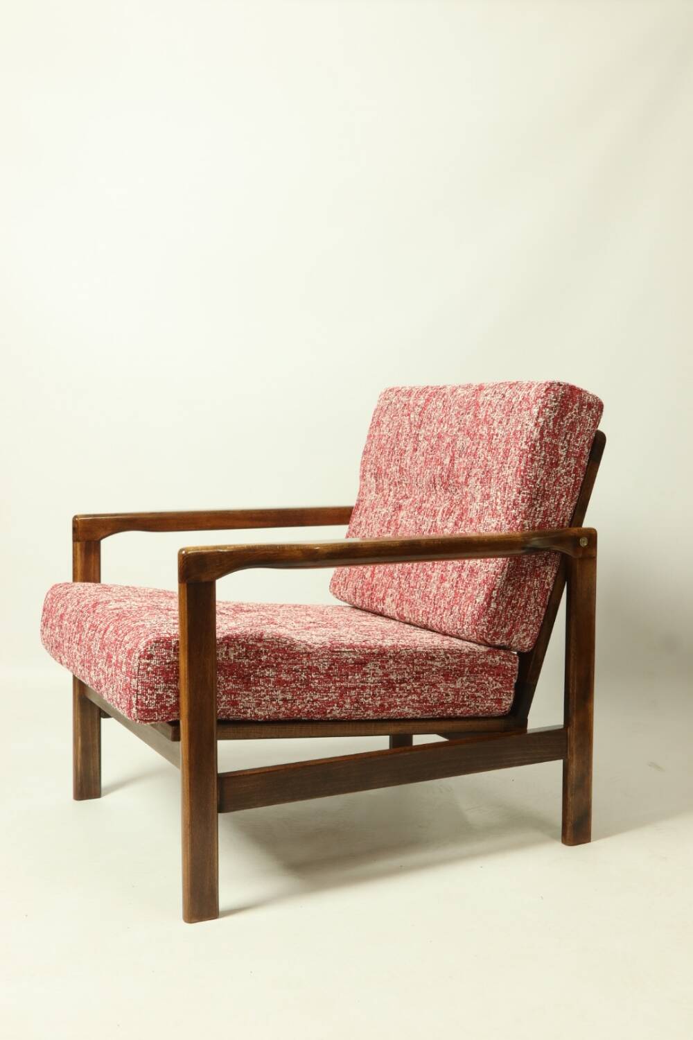 Fauteuil scandinave rétro design chair crabe rouge 1965 fauteuil en bois de salon milieu de siècle style Boho