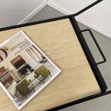 Perforated metal serving trolley style Mathieu Matégot