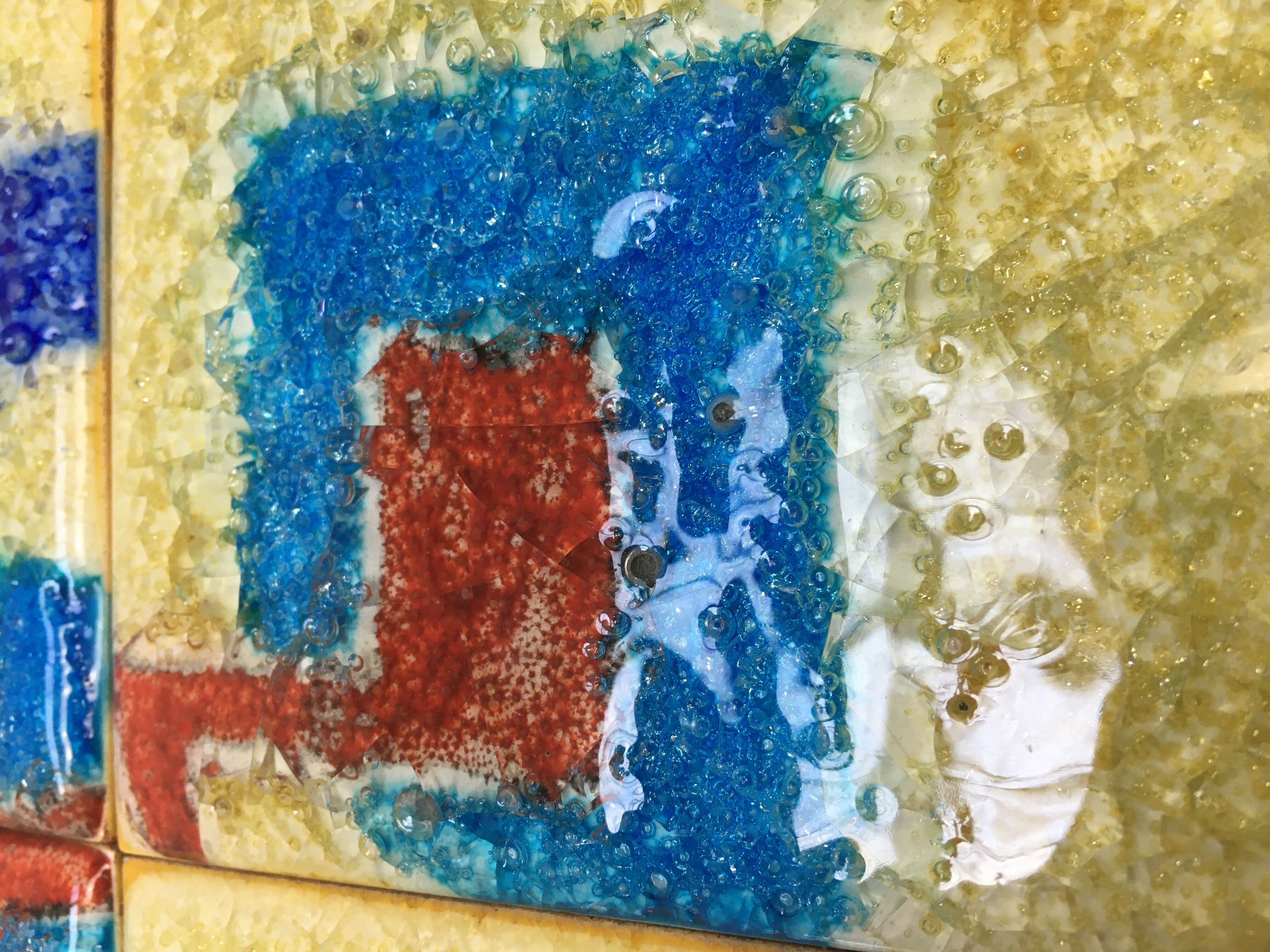 Ceramic side table 50s, modernist style