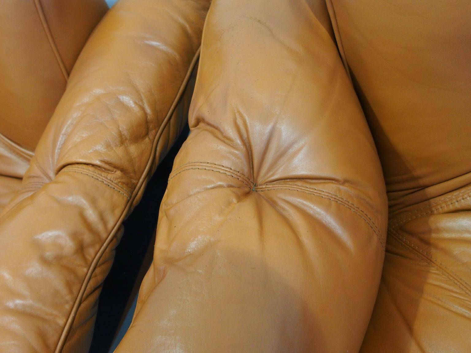 Ensemble de fauteuils MP-13 de Percival Lafer en cuir cognac