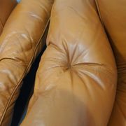 MP-13 armchair set by Percival Lafer in cognac leather.