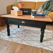 Table basse vintage rénovée