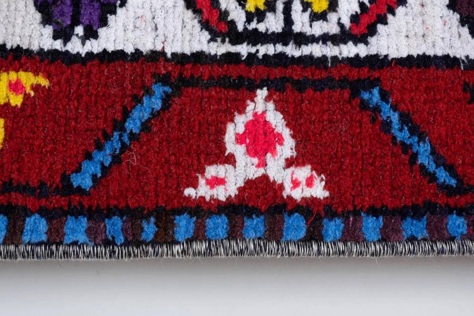 Vintage Turkish hallway rug 77x375 cm