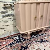 Beautiful pastel pink art deco bedside table