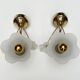 Set of 2 brass Art Deco wall lamps flower, 1960’s