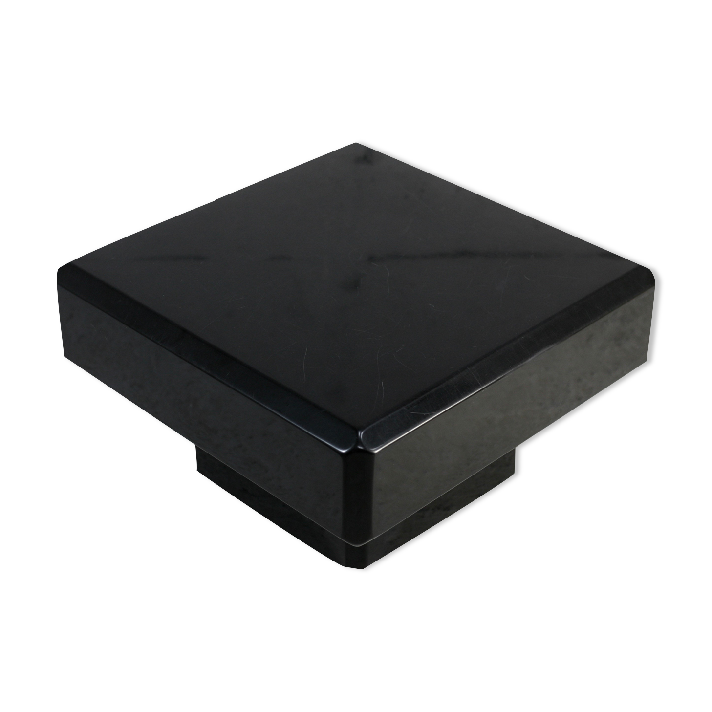 Black lacquered wood coffee table, France, circa 1970