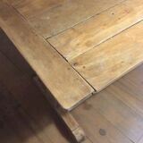 Two-drawer farmhouse table