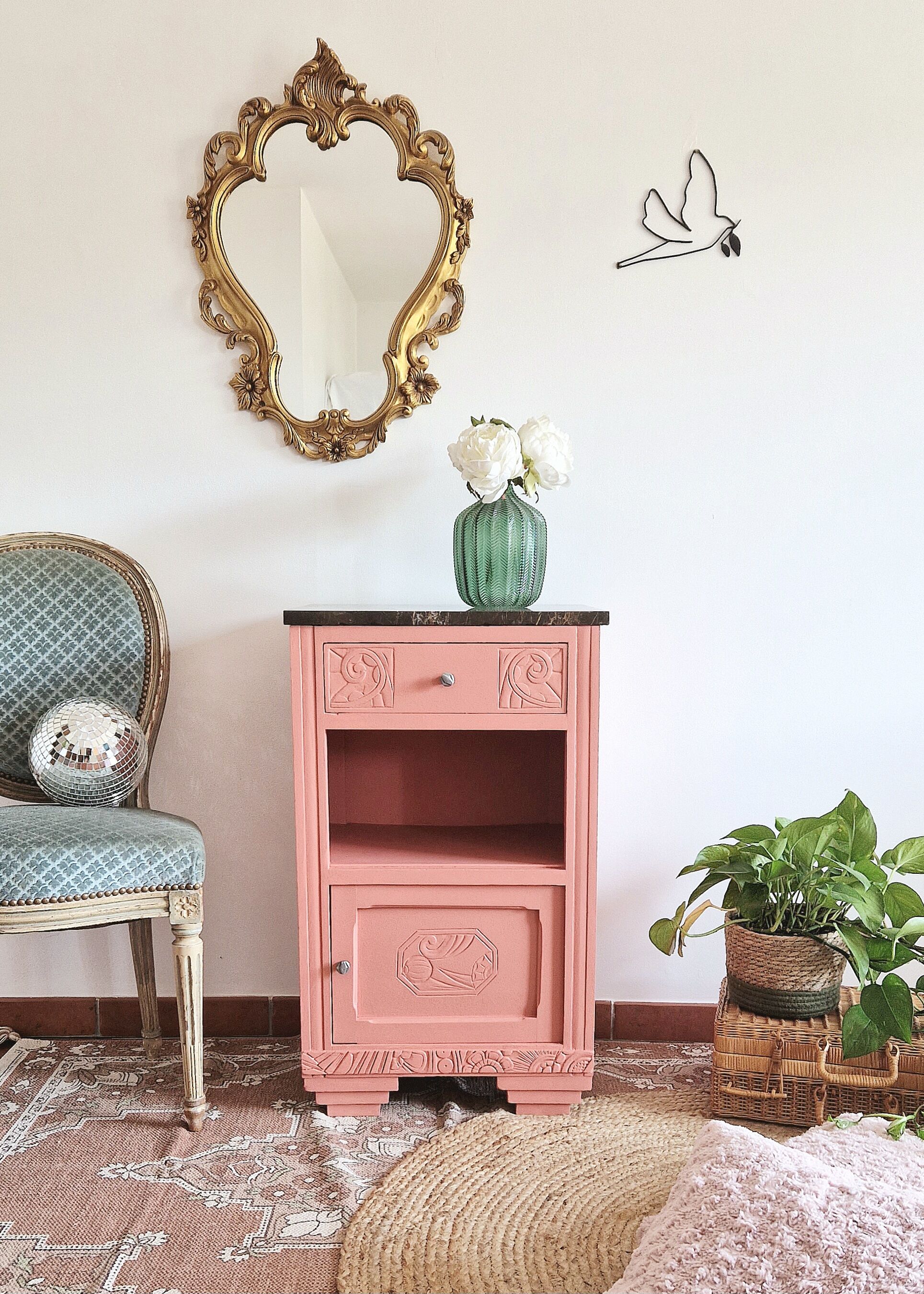 Art Deco bedside table