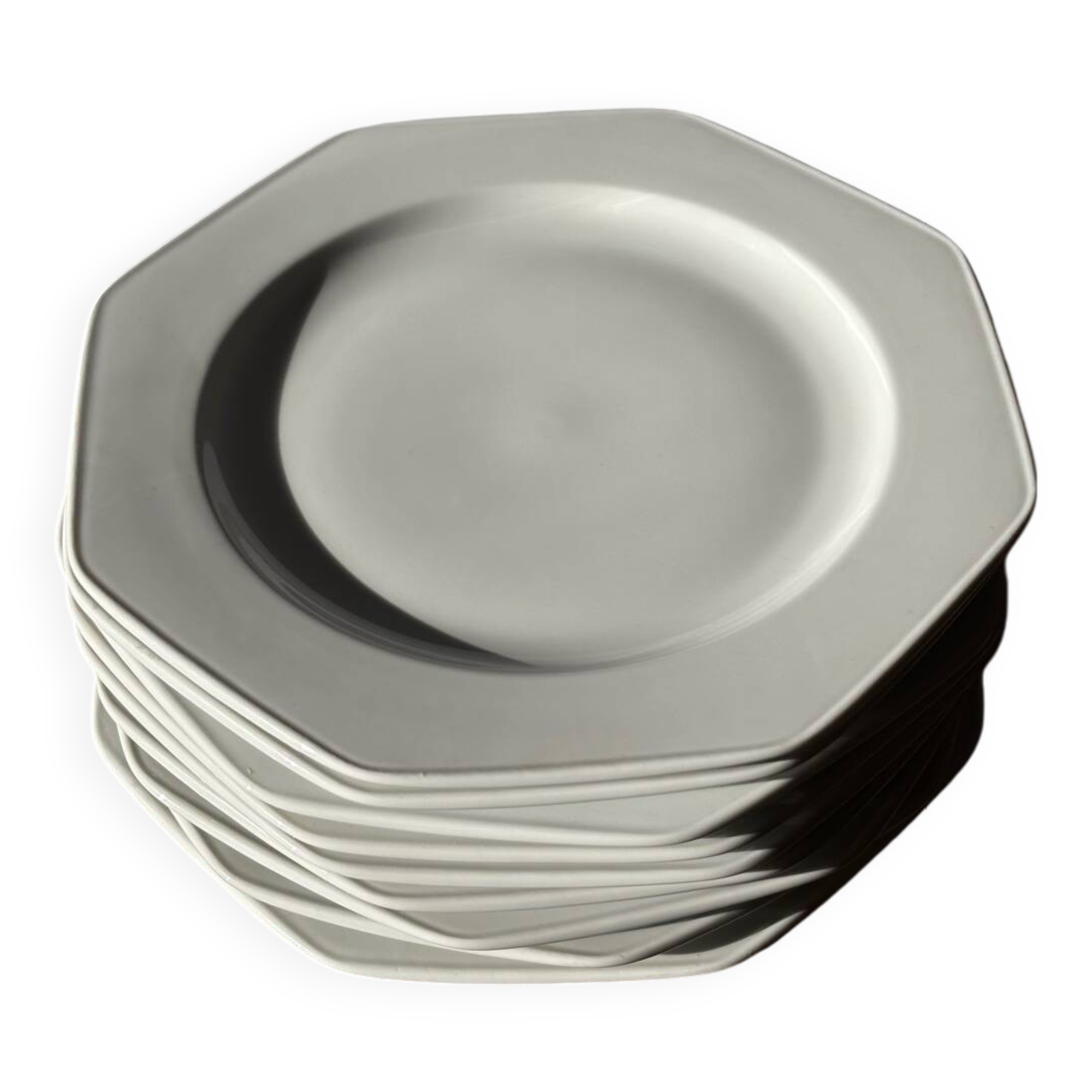 Vintage octagonal plates German porcelain