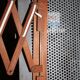 Accordion scandinavian teak wall lights