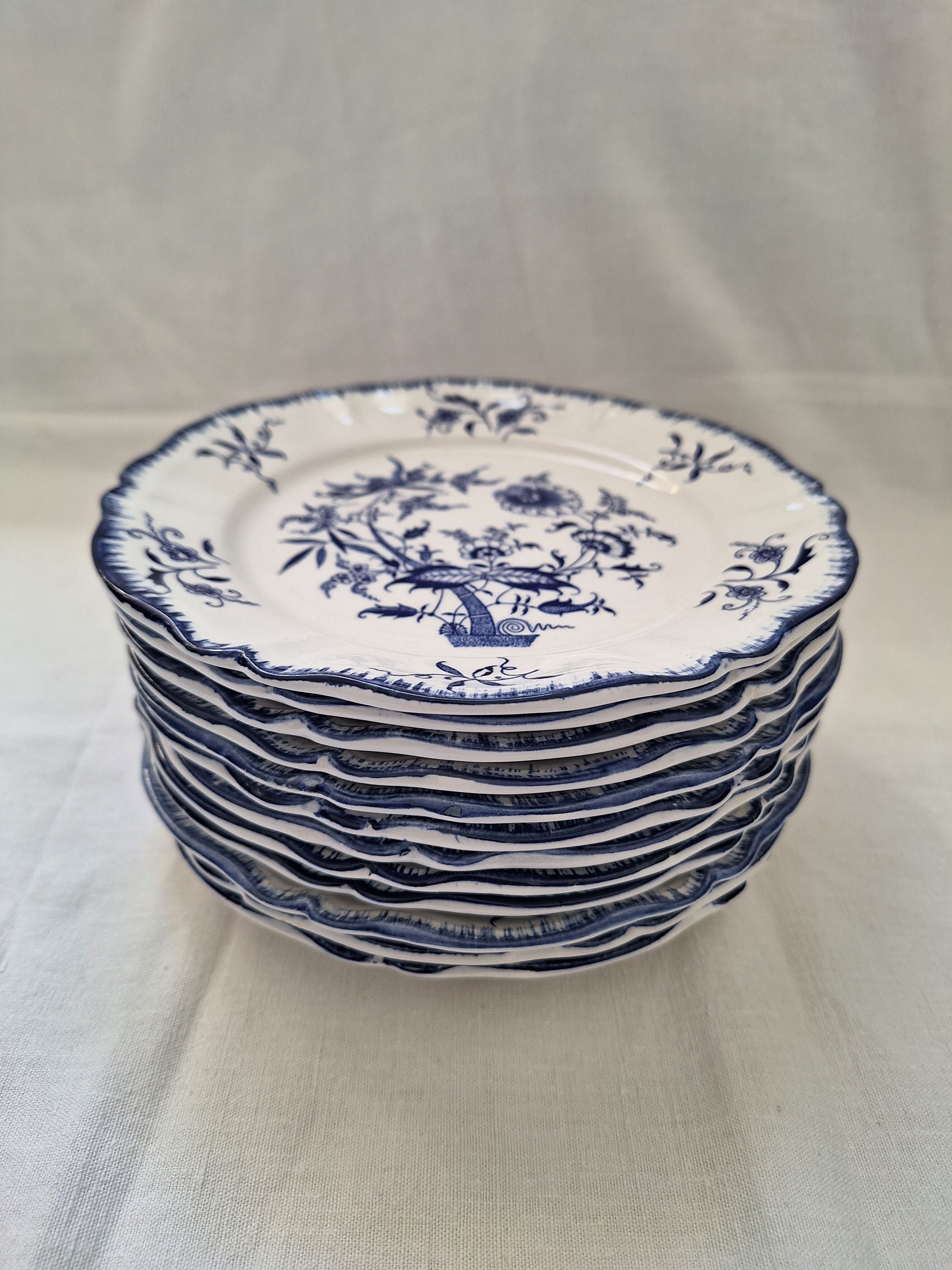 Dessert plates Sarreguemines Lancaster