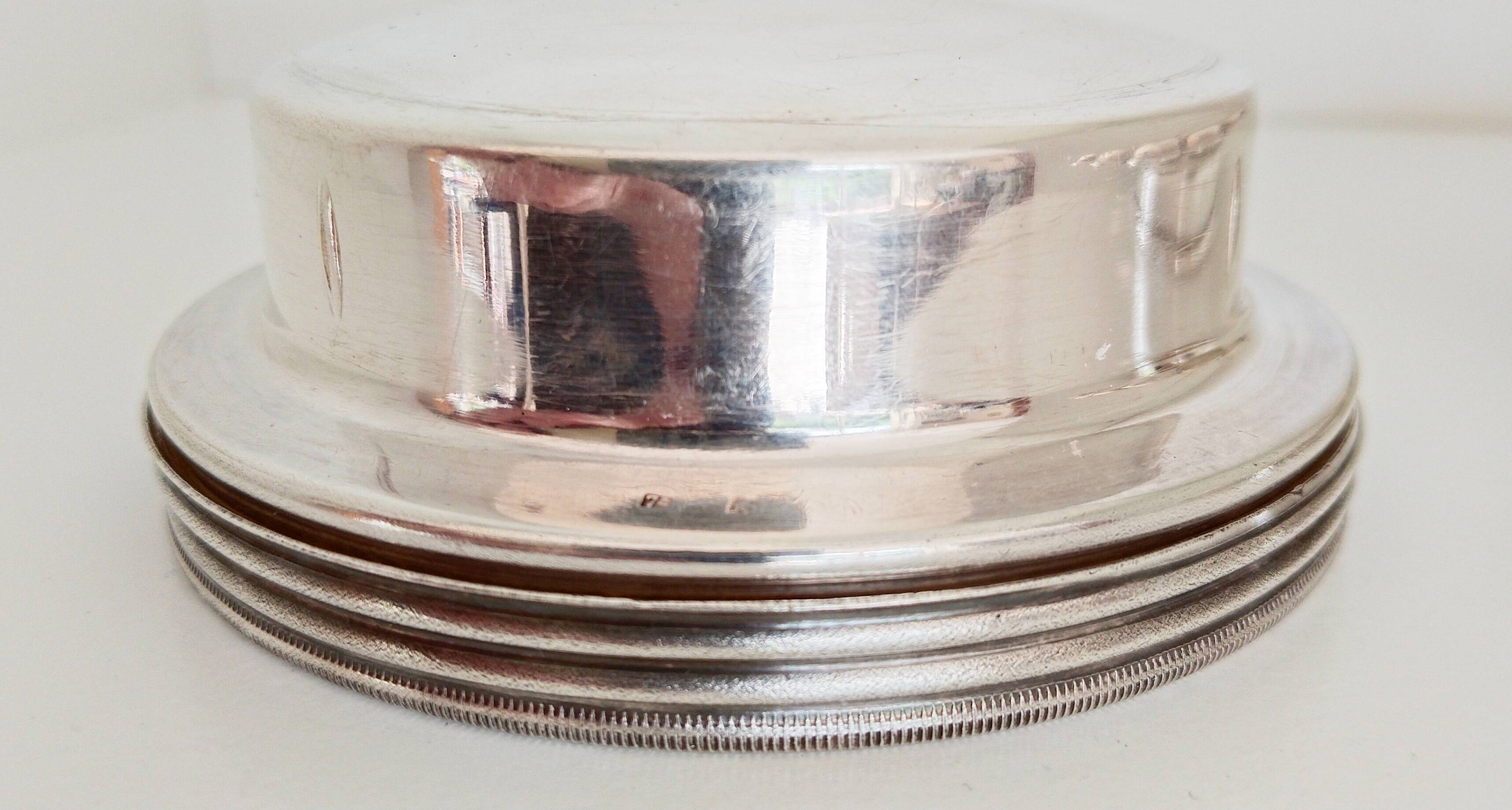 Coquillor-Ice Silver Butter Dish