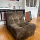 Vintage velvet armchair