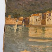 Bay of Cadaqués, oil on canvas signed Laurent Auberge de Gracias (1865-1920)