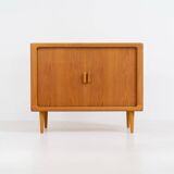 armoire à portes tambour par CFC Silkeborg (Danemark, années 1960).