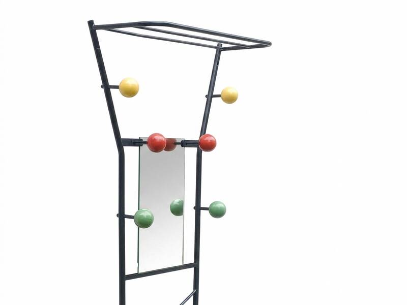 Vintage wall coat rack design 1950/1960 by Roger Feraud