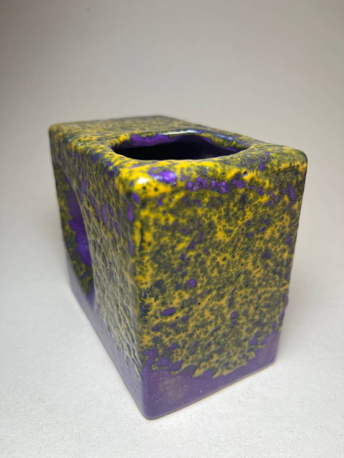 Vintage cubic vase