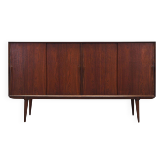 Buffet haut en palissandre, design danois, années 1970, fabricant : Omann Jun