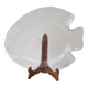 Grand Plat En Verre Transparent Forme Poisson Arcoroc France 39 x 32.5 cm