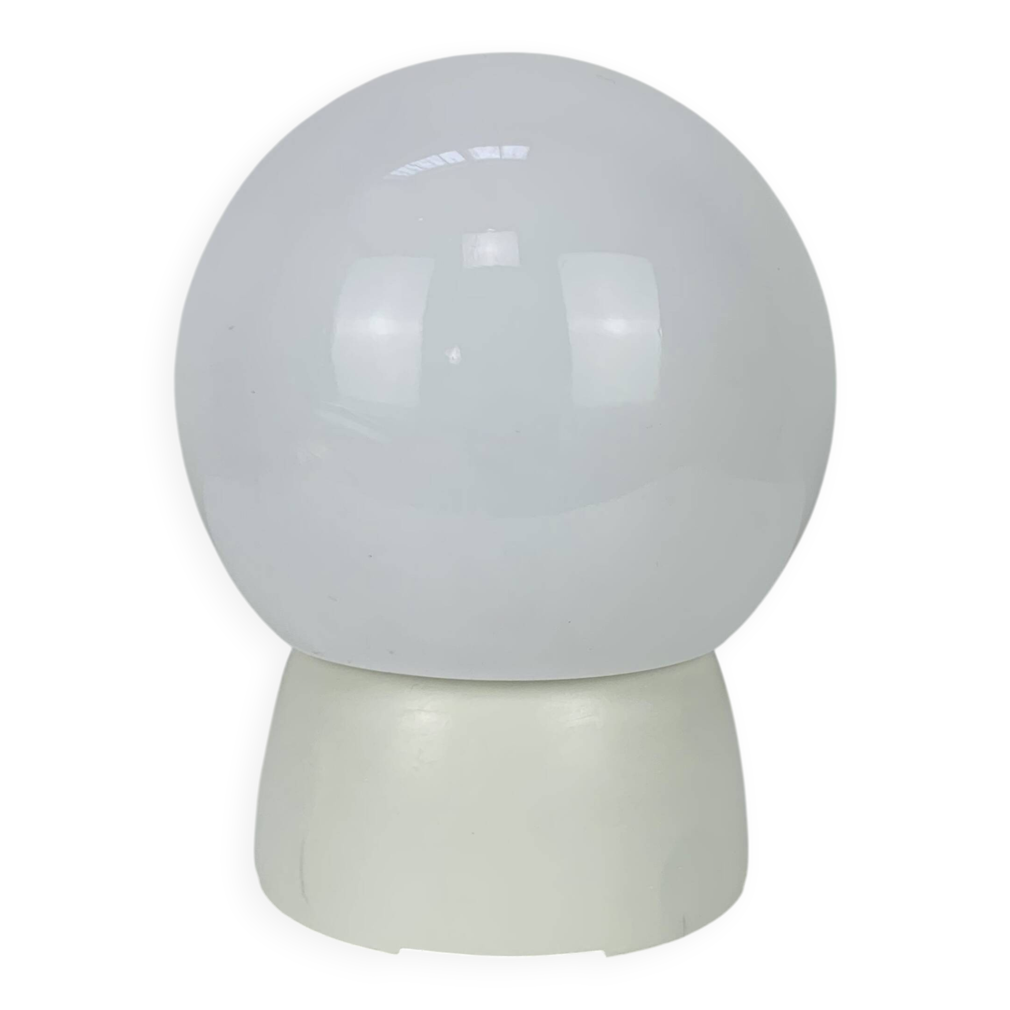 Vintage opaline ball wall lamp from the 60s