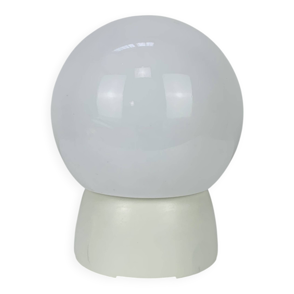 Applique boule opaline vintage années 60