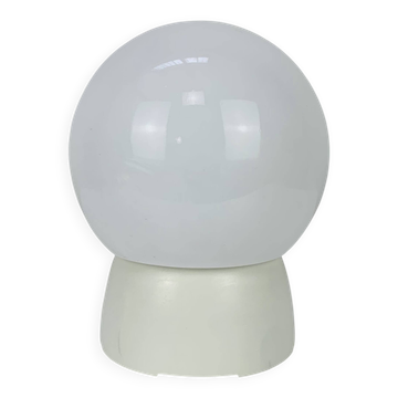 Vintage opaline ball wall lamp from the 60s