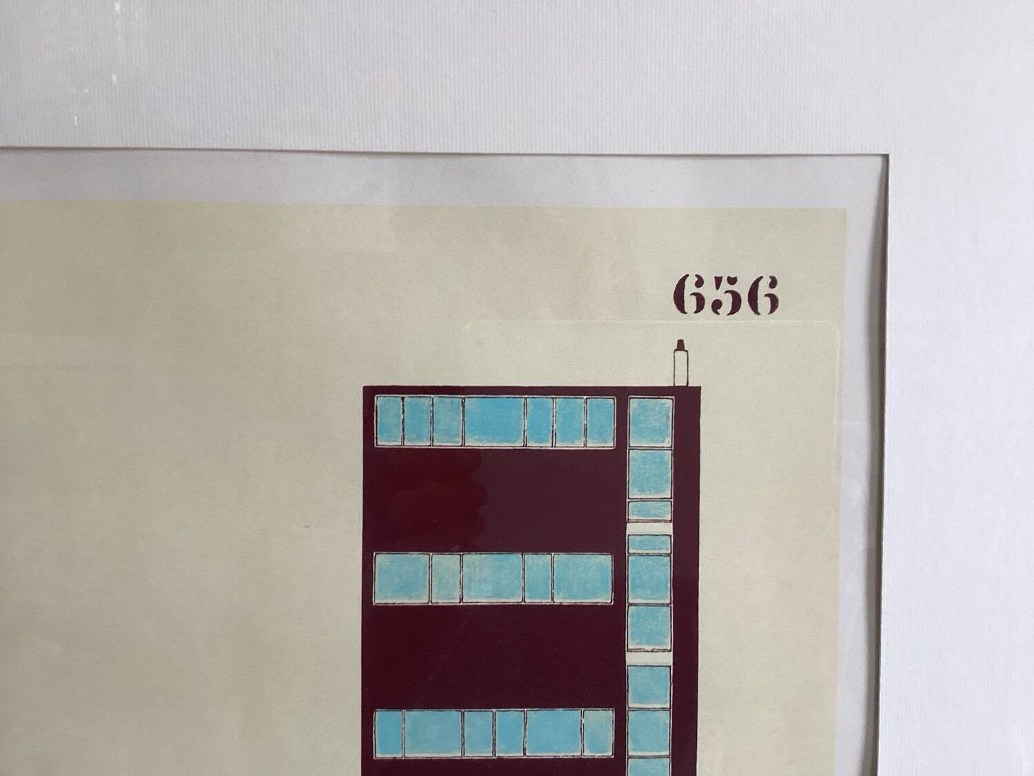 Le corbusier maison guiette 1926 lithographie