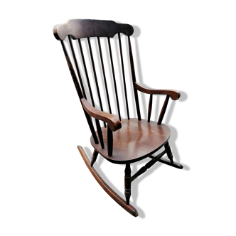 Rocking chair rocking armchair wood vintage Scandinavian design