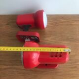 Applique/spot design année 80 rouge orientable
